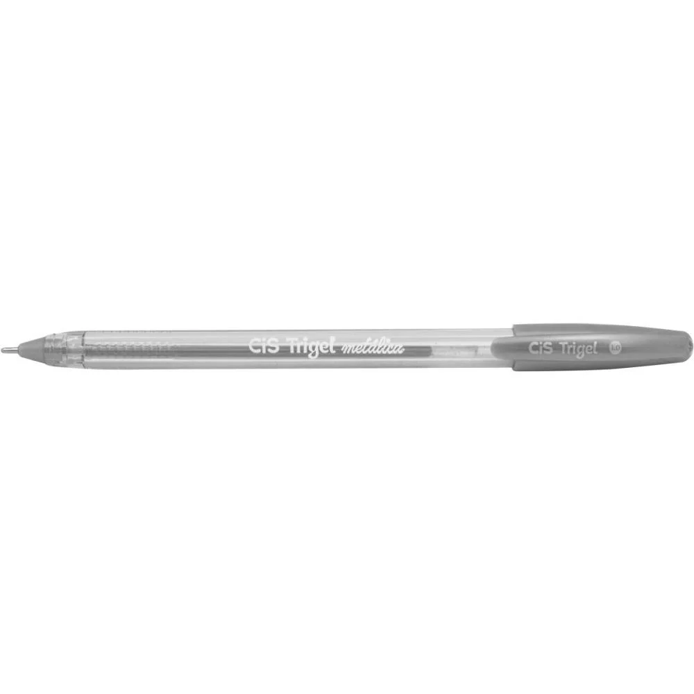 Caneta Gel Cis Trigel 1,0Mm Prata Metalic Sertic (Cx.c/12) - imagem 4