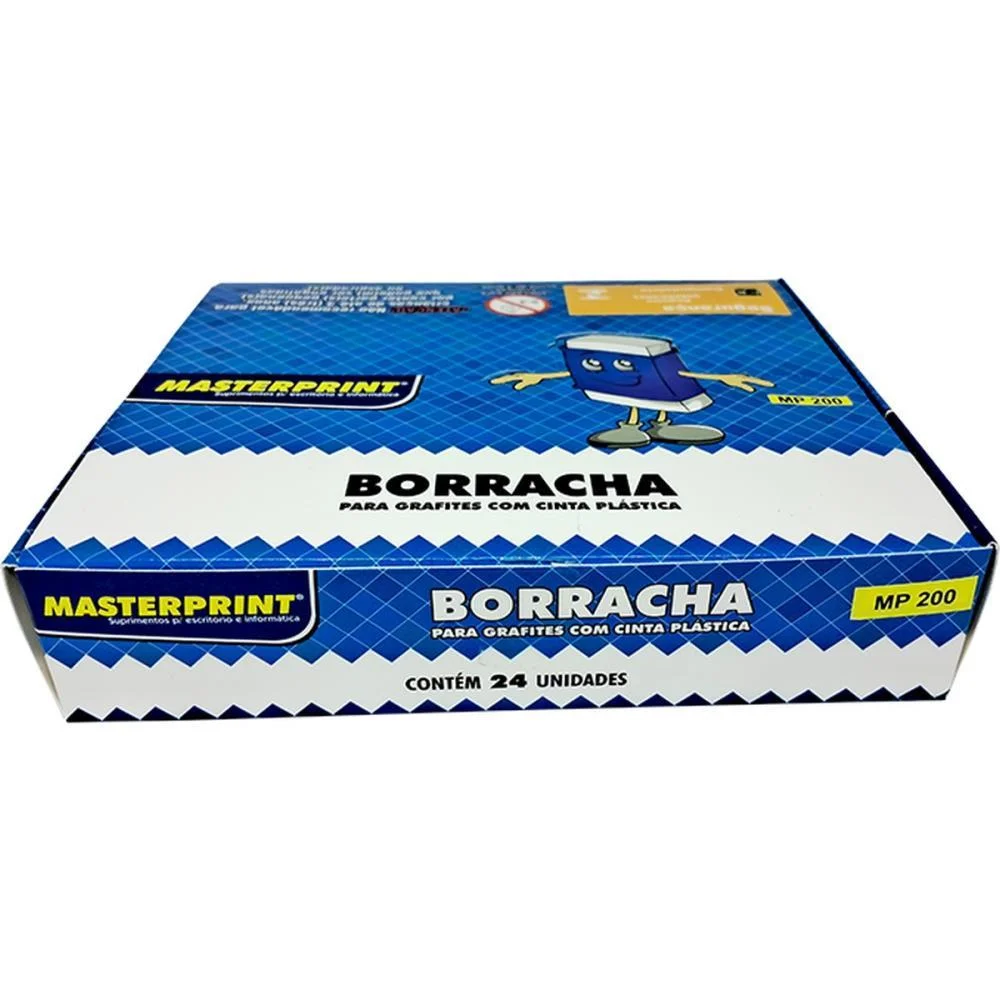 Borracha Branca Mp-200 Com Capa Azul Masterprint C/ 24 Unidades - imagem 4