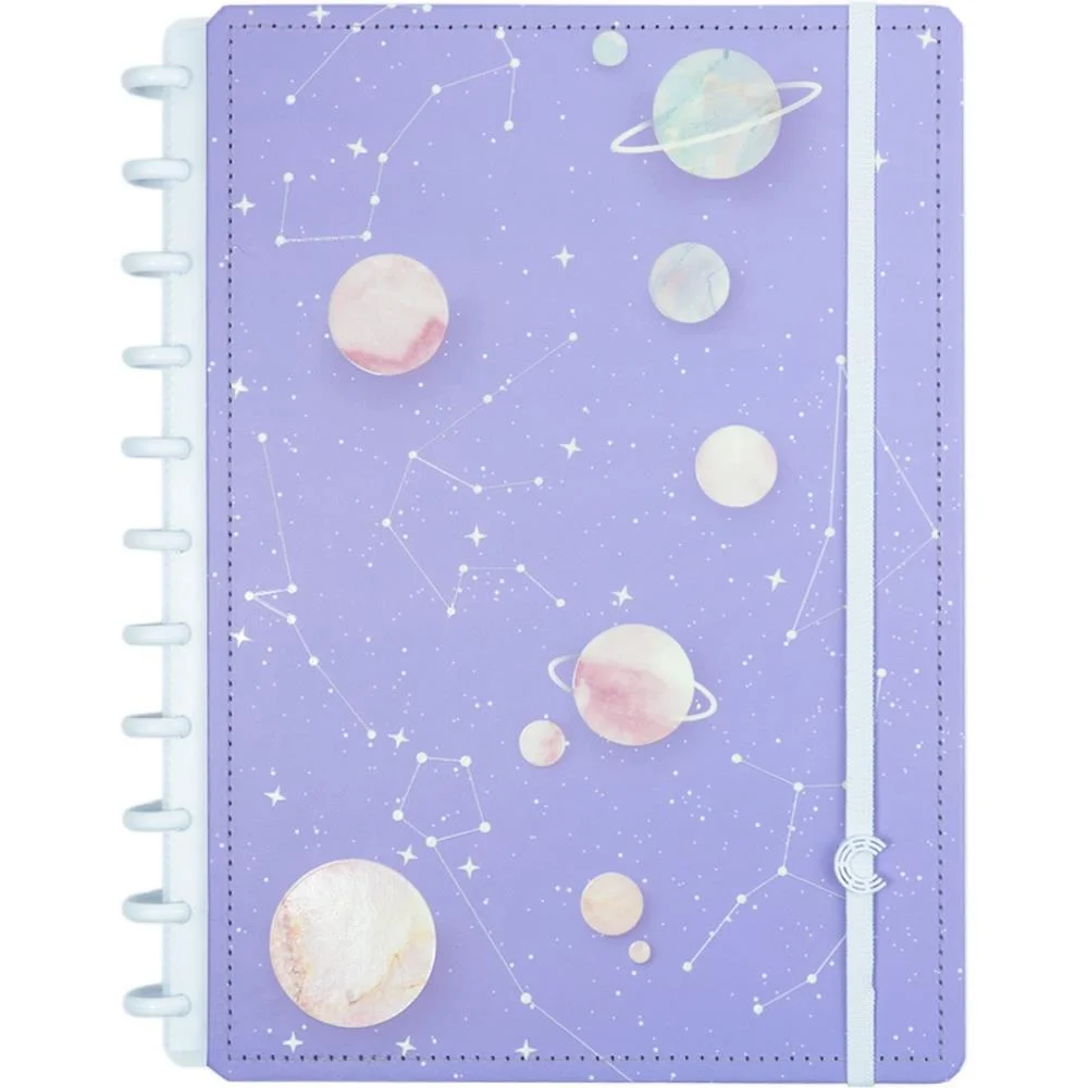 Caderno Inteligente Grande Purple Galaxy By Gocase 80Fls Caderno Inteligente - imagem 2