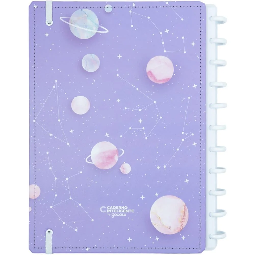 Caderno Inteligente Grande Purple Galaxy By Gocase 80Fls Caderno Inteligente - imagem 4