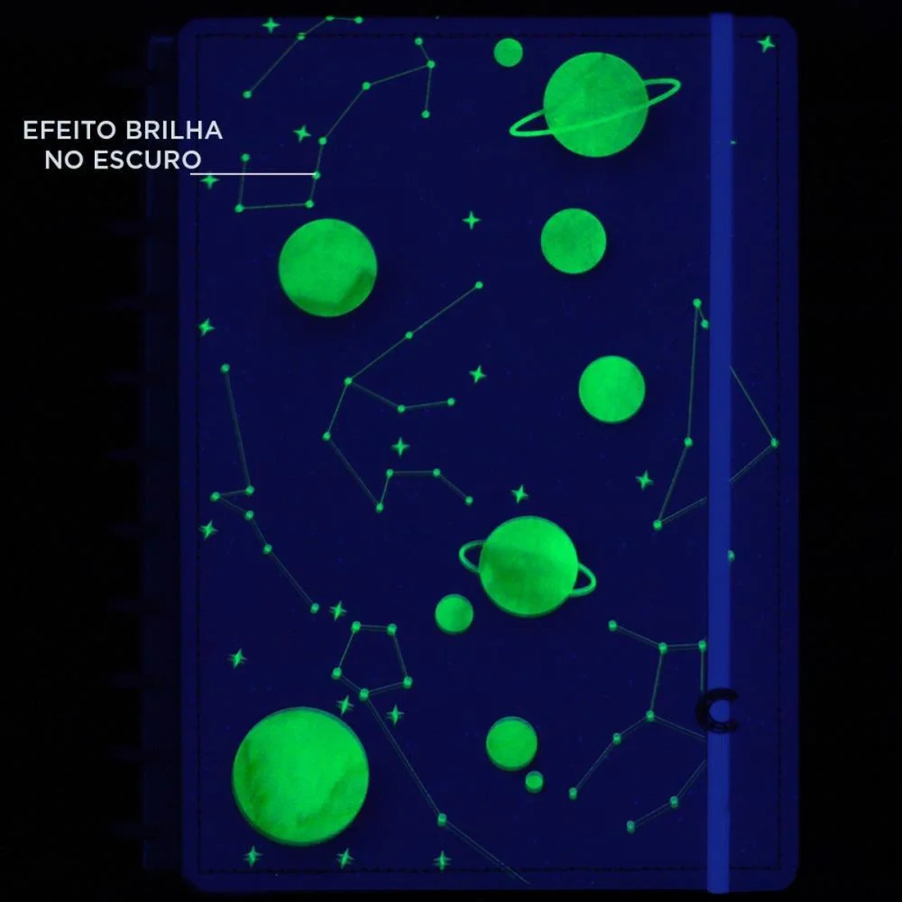 Caderno Inteligente Grande Purple Galaxy By Gocase 80Fls Caderno Inteligente - imagem 5