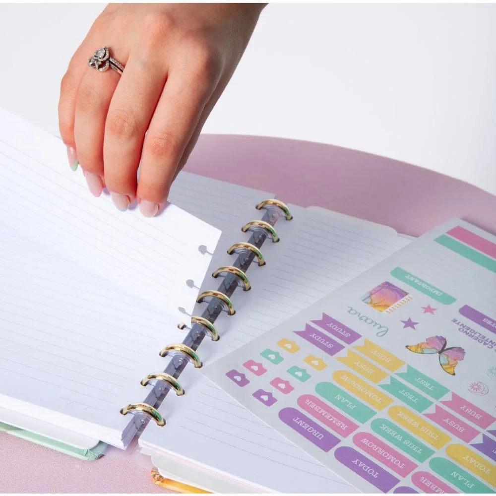 Caderno Inteligente Grande Aurora By Luara 80Fls 215X280M Caderno Inteligente - imagem 6