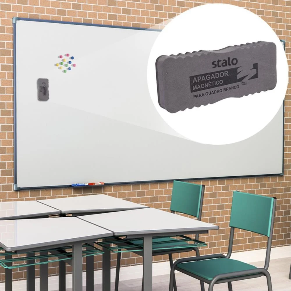 Apagador Quadro Branco Magnetico C/Feltro Stalo - imagem 6