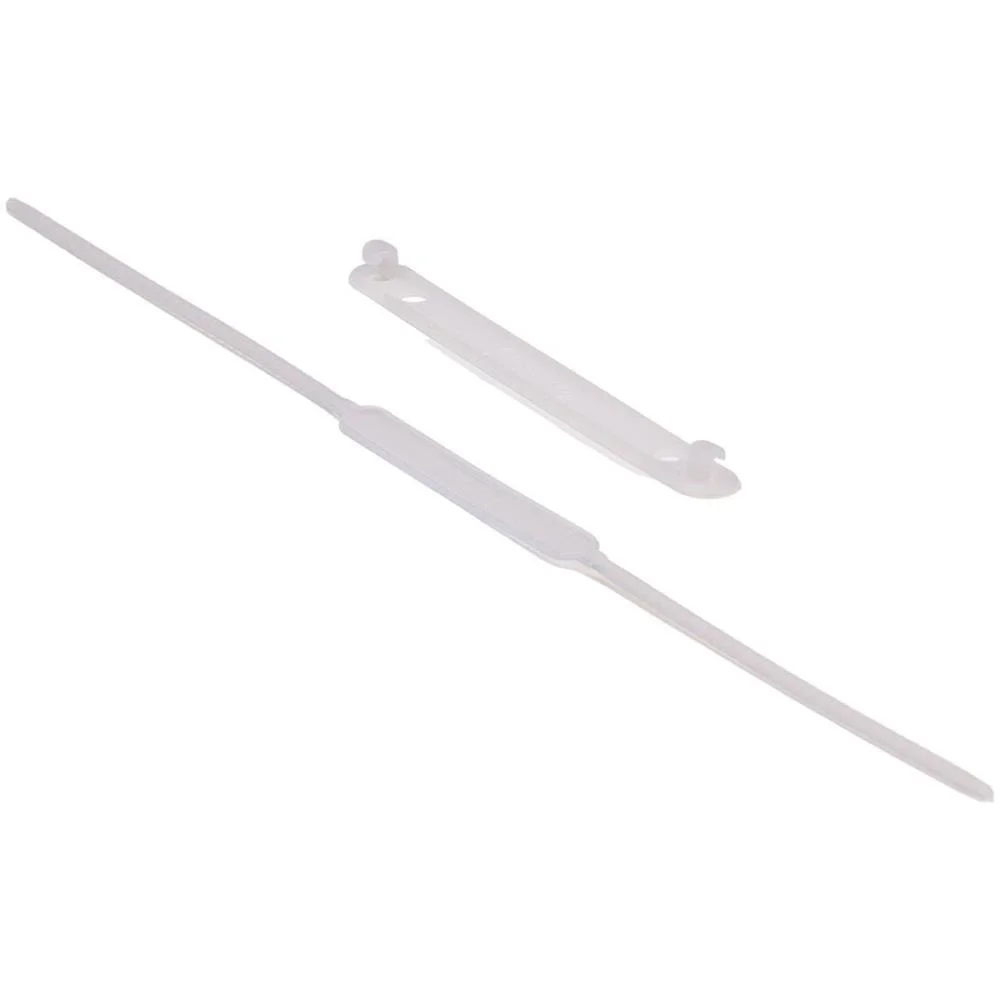 Grampo Trilho Plastico Estendido Até 600Fls. Branco Carbrink (Pct.c/50) - imagem 2