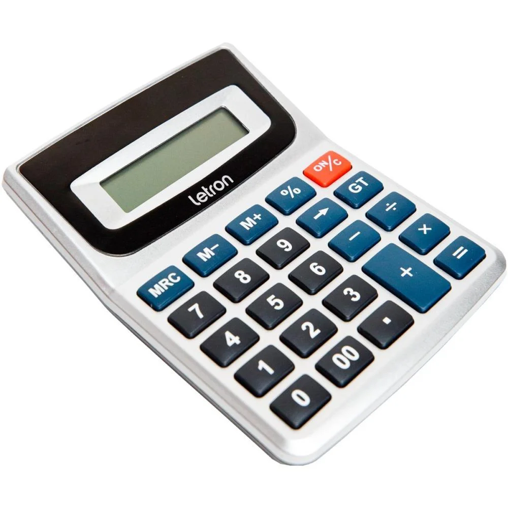 Calculadora De Mesa 8 Dig. Prata Office C/Bateria Leonora - imagem 4