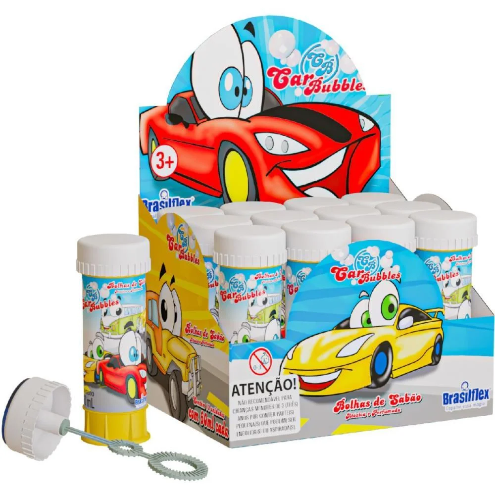 Bolha De Sabao Car 60Ml Brasilflex (Cx.c/12) - imagem 2