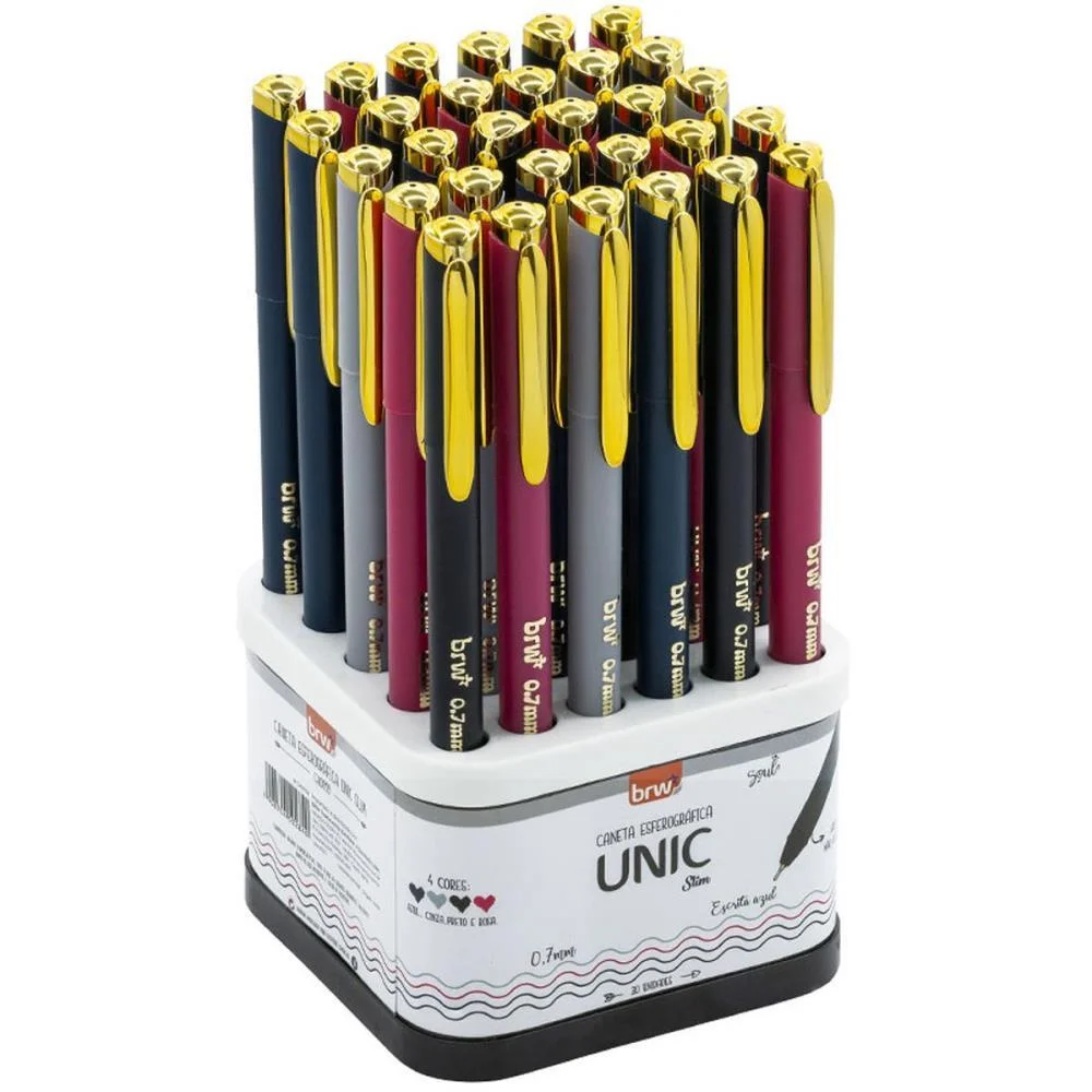 Caneta Esferografica Unic Slim 0.7Mm Dp.girat. (S) Brw C/ 30 Unidades - imagem 3