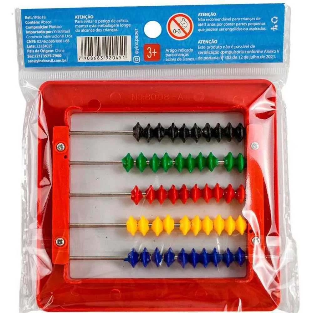 Contador Abaco Plastico 5Hastes/50Bolinha (S) Yins - imagem 4