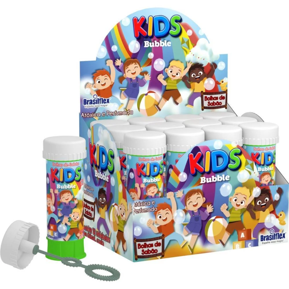 Bolha De Sabao Kids 60Ml Brasilflex (Cx.c/12) - imagem 2