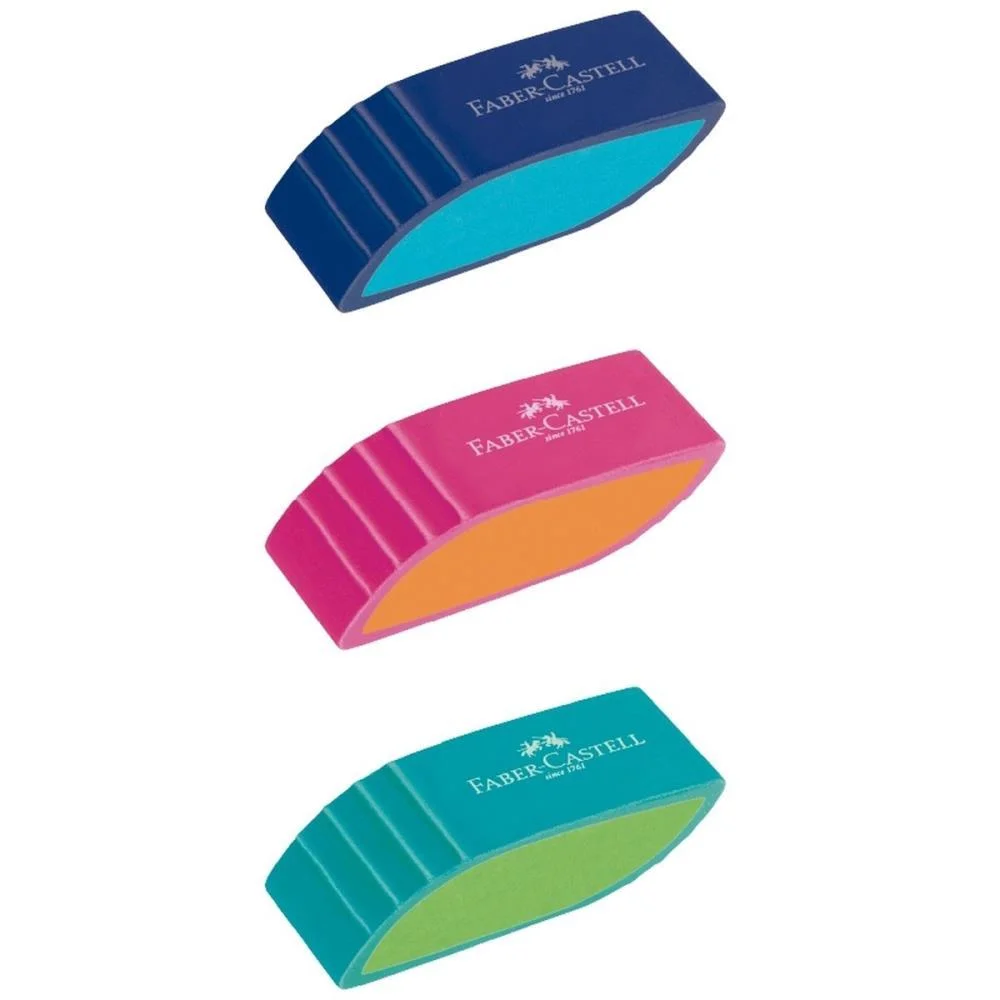 Borracha Colorida Bicolor 3 Modelos Faber-Castell C/ 24 Unidades - imagem 4