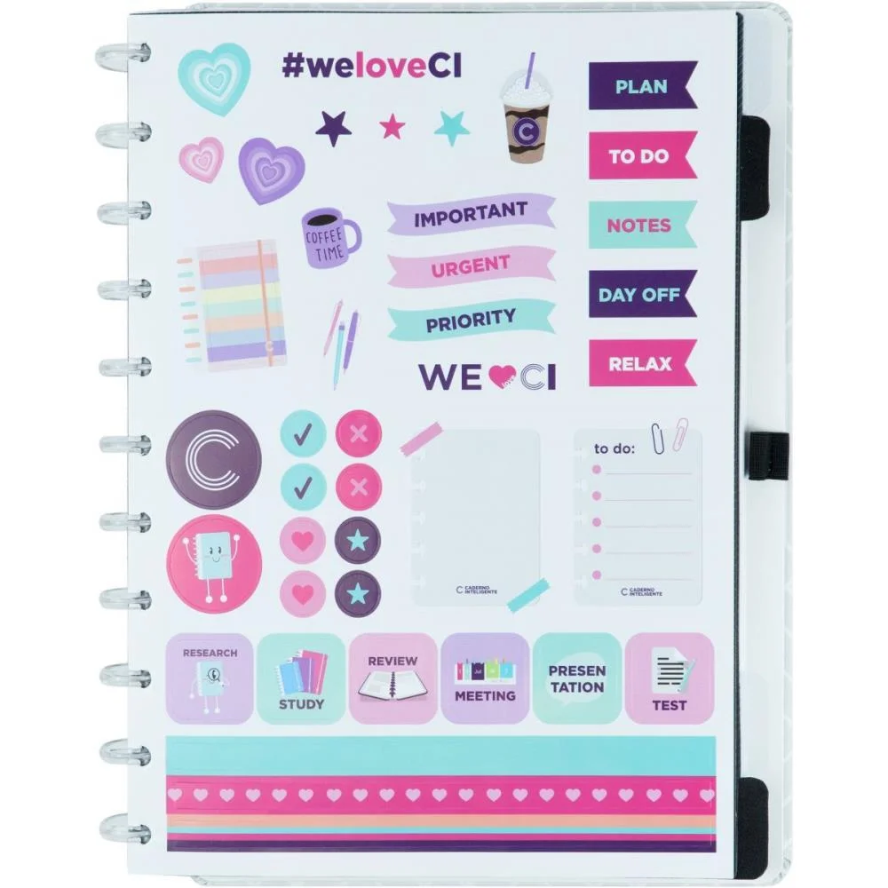 Caderno Inteligente Grande Ice Grey 80Fls 215X280Mm Caderno Inteligente - imagem 5