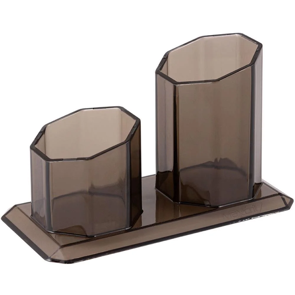Acessorio Para Mesa Porta Caneta/Clips Fume Maxcril - imagem 2