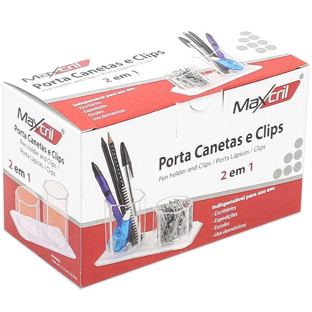 Acessorio Para Mesa Porta Caneta/Clips Fume Maxcril - imagem 5