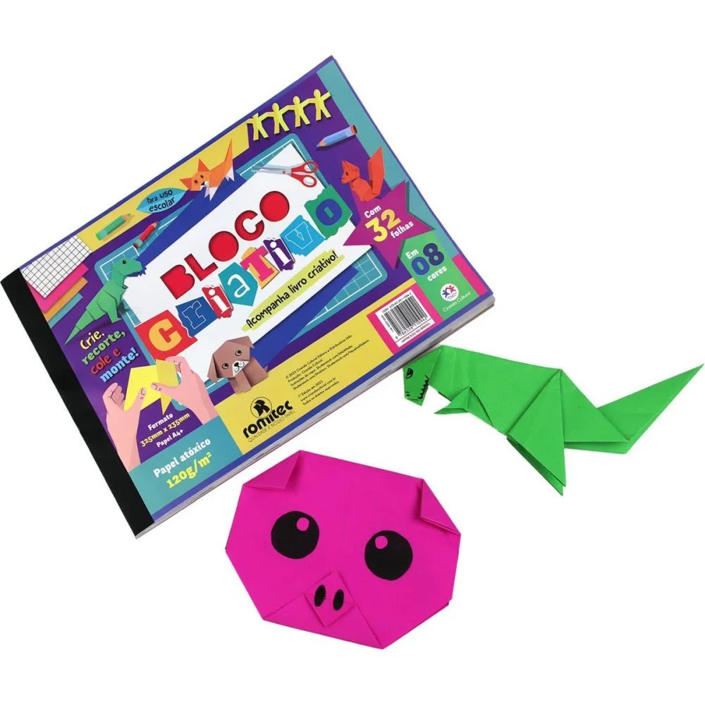 Bloco Para Educacao Artistica Criativo 325X235Mm 120G 8Cores Magic Kids - imagem 4