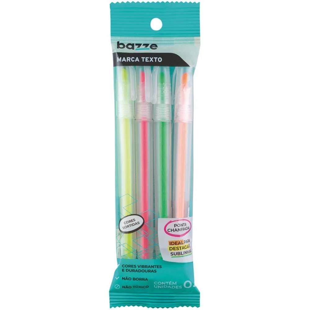 Caneta Marca Texto Bazze 4Cores Polybag Summit - imagem 4