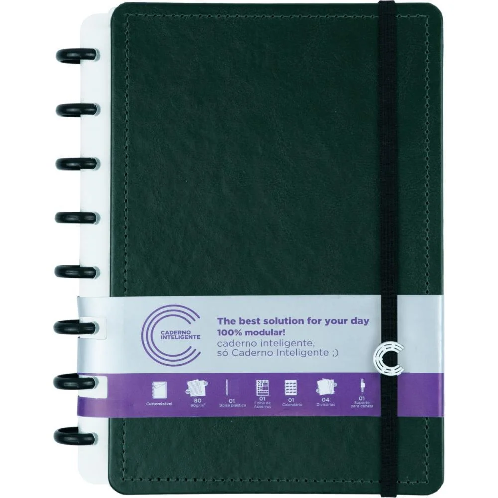 Caderno Inteligente A5 Dark Green 80Fls 155X220Mm Caderno Inteligente - imagem 5