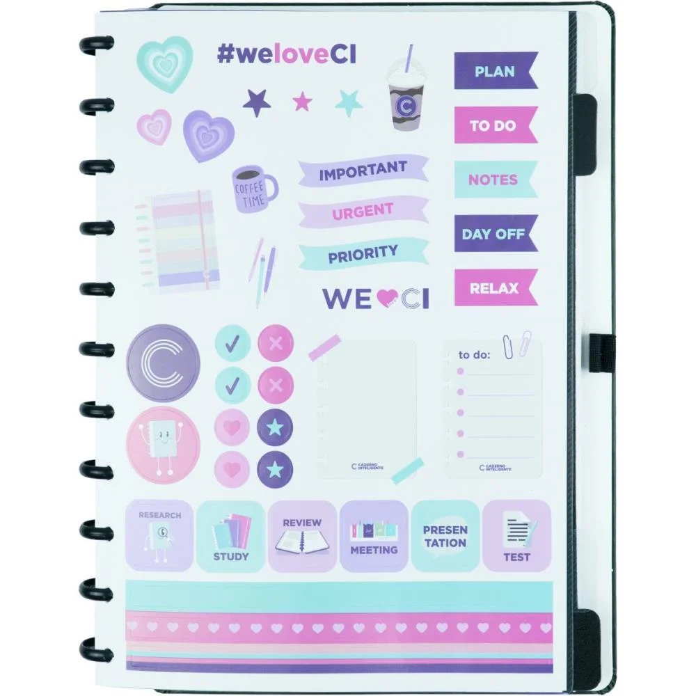Caderno Inteligente Grande Dark Green 80Fls 215X280Mm Caderno Inteligente - imagem 5