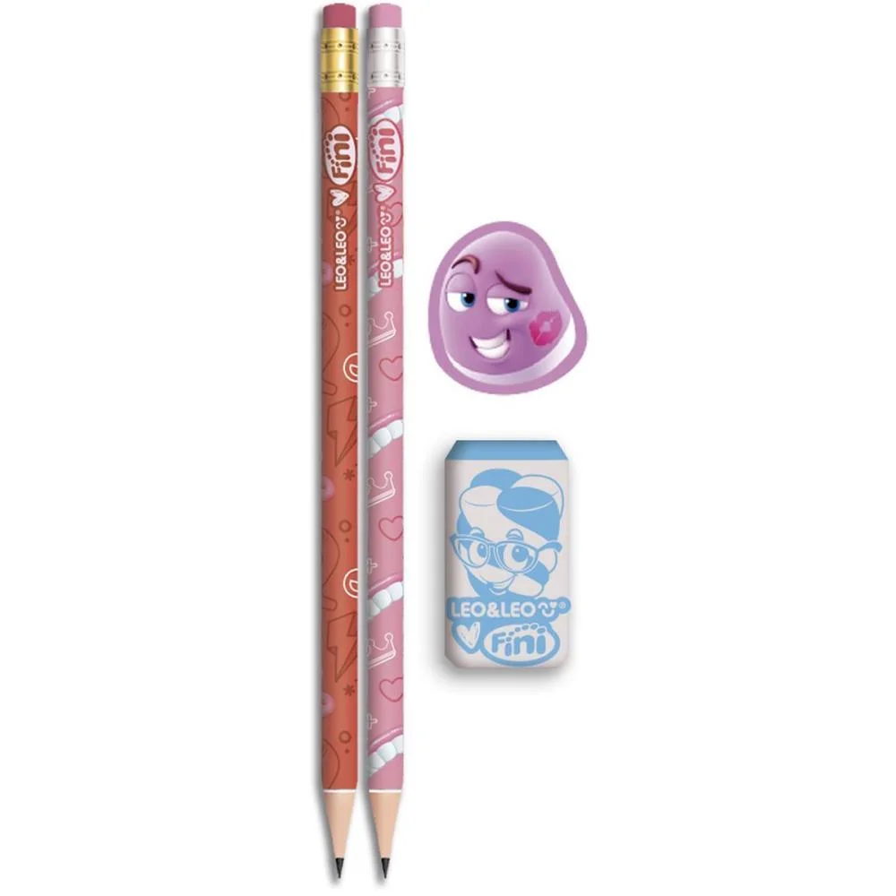 Kit Escolar Fini Hb C/04 Pecas Leonora (Blister) - imagem 4