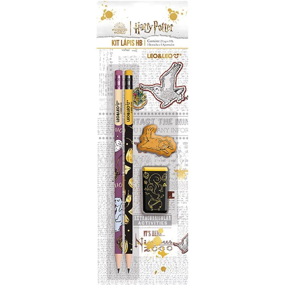 Kit Escolar Harry Potter Hb C/ 04 Pecas Leonora (Blister) - imagem 3