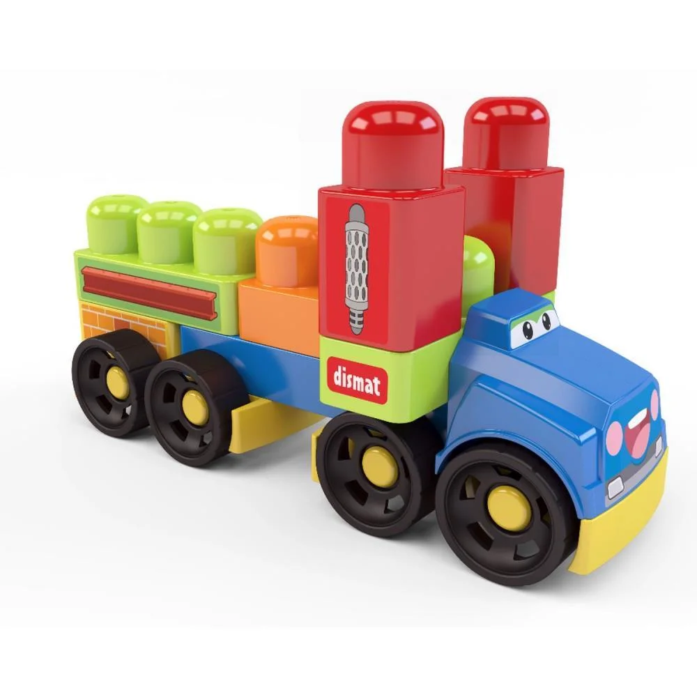 Brinquedo Para Montar Super Truck Da Blocolandia Dismat - imagem 3