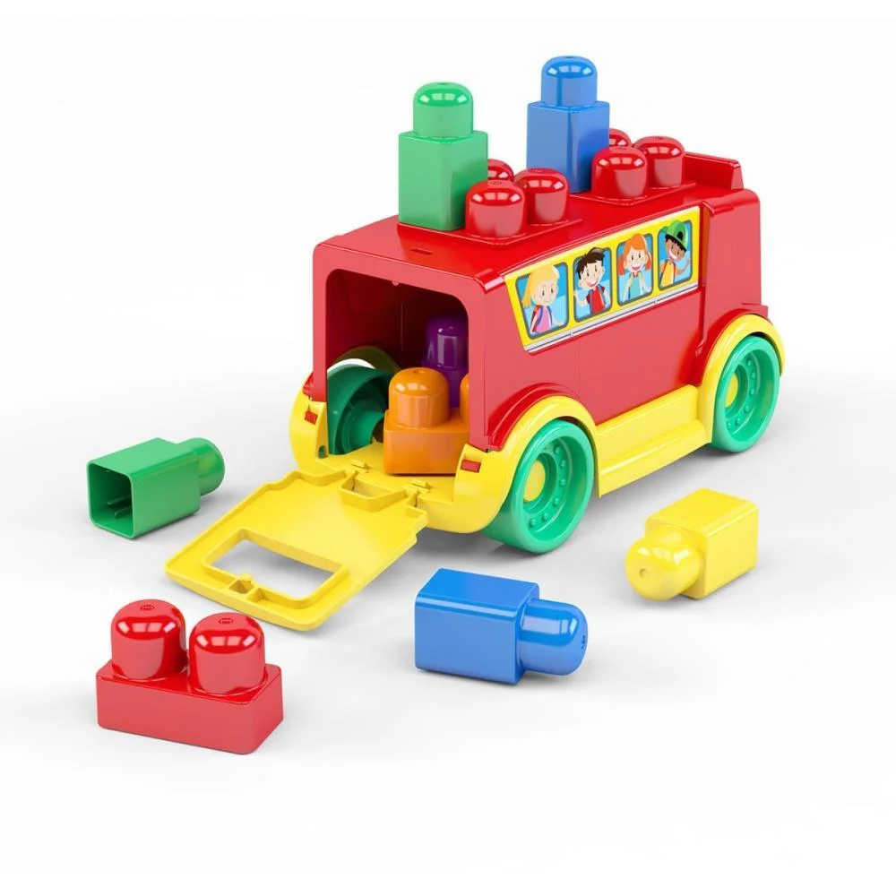 Brinquedo Para Montar Onibus Da Blocolandia Dismat - imagem 4
