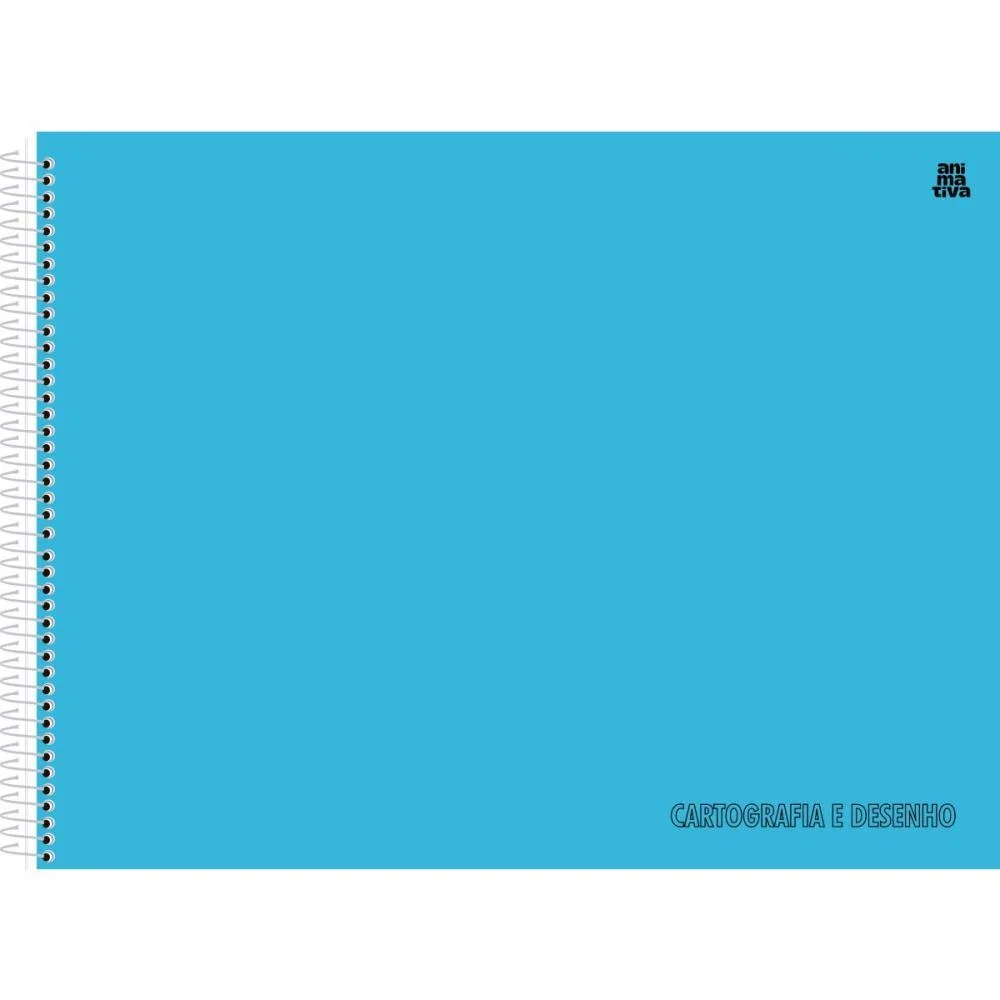 Caderno Desenho Univ Capa Dura Azul 60F Animativa (Pct.c/05) - imagem 2