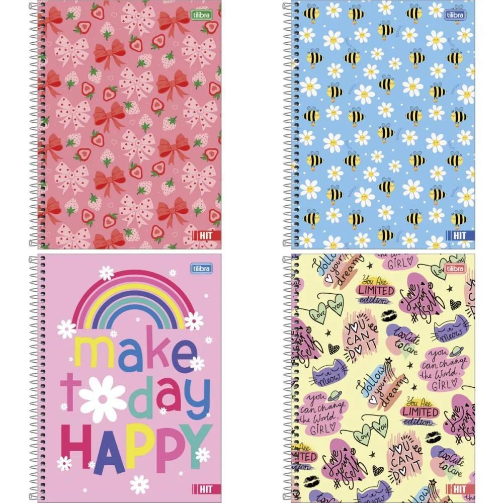 Caderno 20X1 Capa Dura Hit Feminino 320Fls 50G. Tilibra (Pct.c/02) - imagem 3