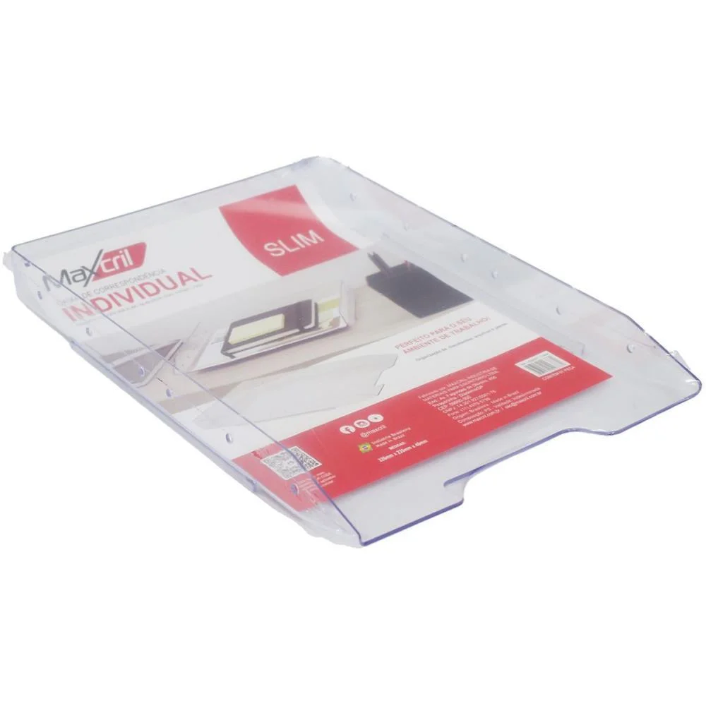 Caixa Correspondencia Simples Slim Cristal Selada Maxcril - imagem 6