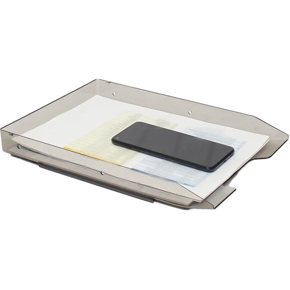 Caixa Correspondencia Simples Slim Fume Selada Maxcril - imagem 4