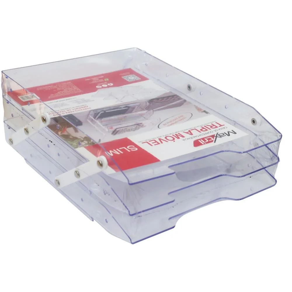Caixa Correspondencia Tripla Slim Movel Cristal Selada Maxcril - imagem 7