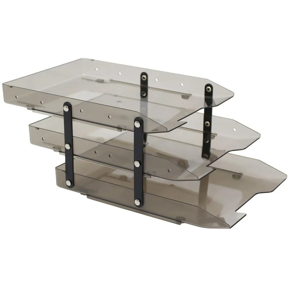 Caixa Correspondencia Tripla Slim Movel Fume Selada Maxcril - imagem 3