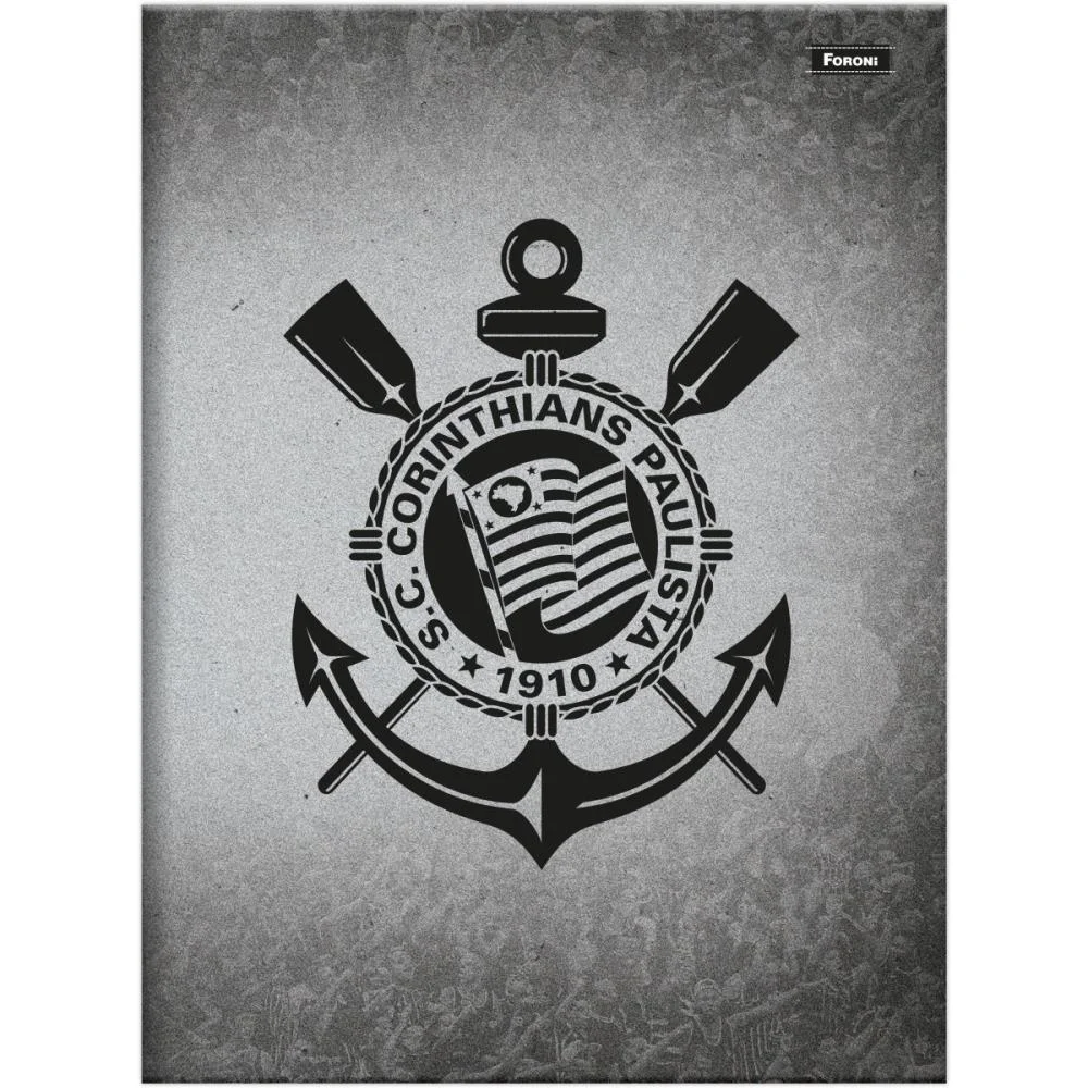 Caderno Brochurao Capa Dura Corinthians 80F Foroni (Pct.c/05) - imagem 3