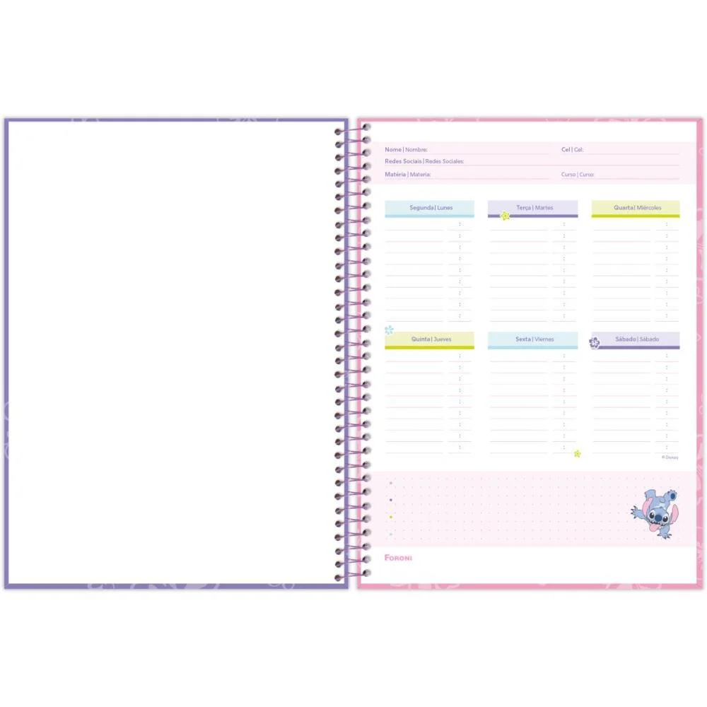 Caderno 15X1 Capa Dura Stitch 240F Foroni (Pct.c/02) - imagem 12