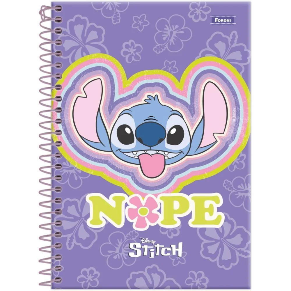 Caderno Espiral Pequeno Capa Dura Stitch 80F Foroni (Pct.c/05) - imagem 4