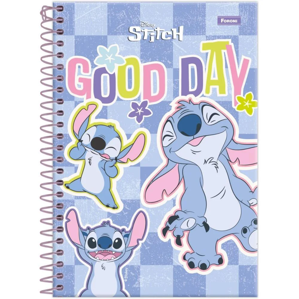 Caderno Espiral Pequeno Capa Dura Stitch 80F Foroni (Pct.c/05) - imagem 5