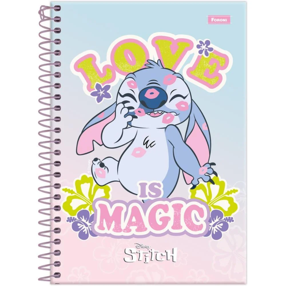 Caderno Espiral Pequeno Capa Dura Stitch 80F Foroni (Pct.c/05) - imagem 6