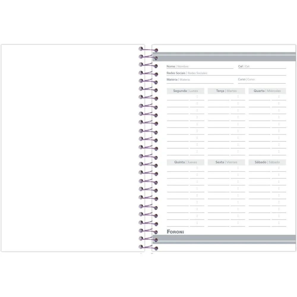 Caderno Espiral Pequeno Capa Dura Stitch 80F Foroni (Pct.c/05) - imagem 8