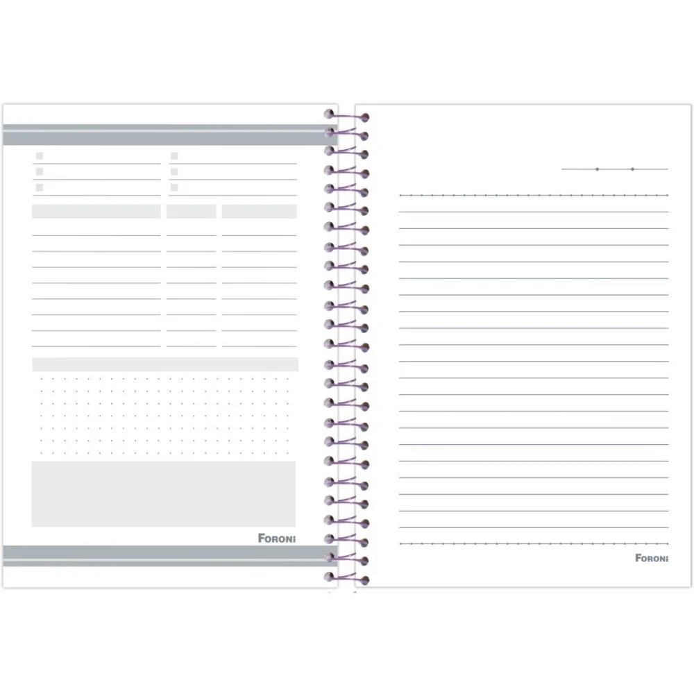 Caderno Espiral Pequeno Capa Dura Stitch 80F Foroni (Pct.c/05) - imagem 9