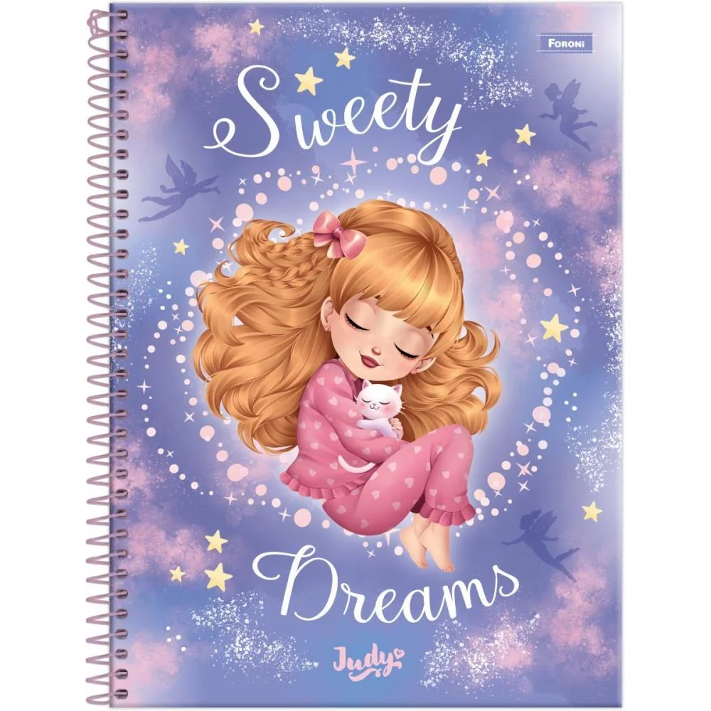 Caderno 01X1 Capa Dura Judy 80F Foroni (Pct.c/04) - imagem 3