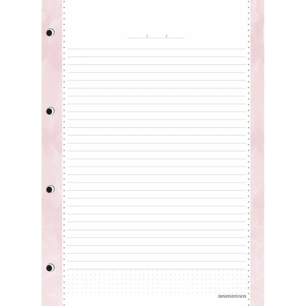 Caderno Argolado Rosa Rose 160F Animativa - imagem 4
