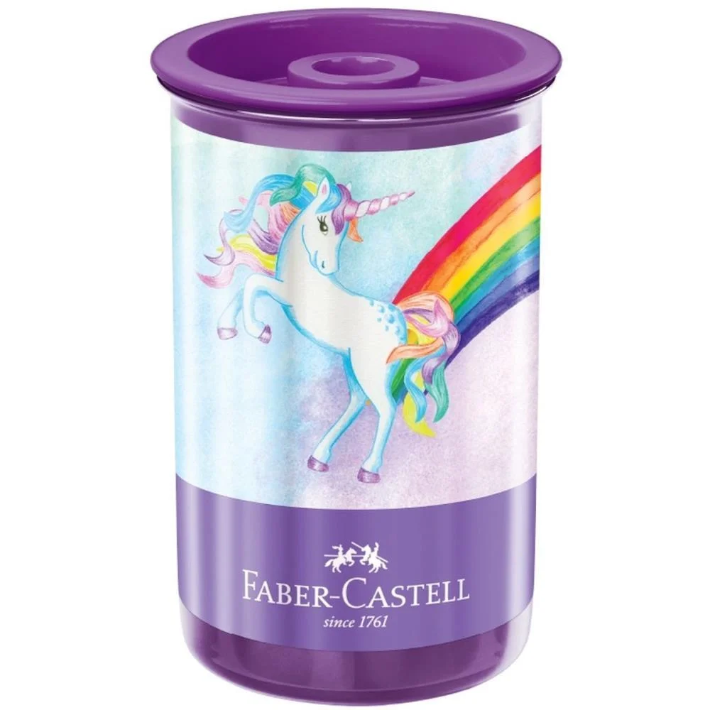 Apontador Com Deposito Unicornio 2 Modelos Faber-Castell C/ 12 Unidades - imagem 4
