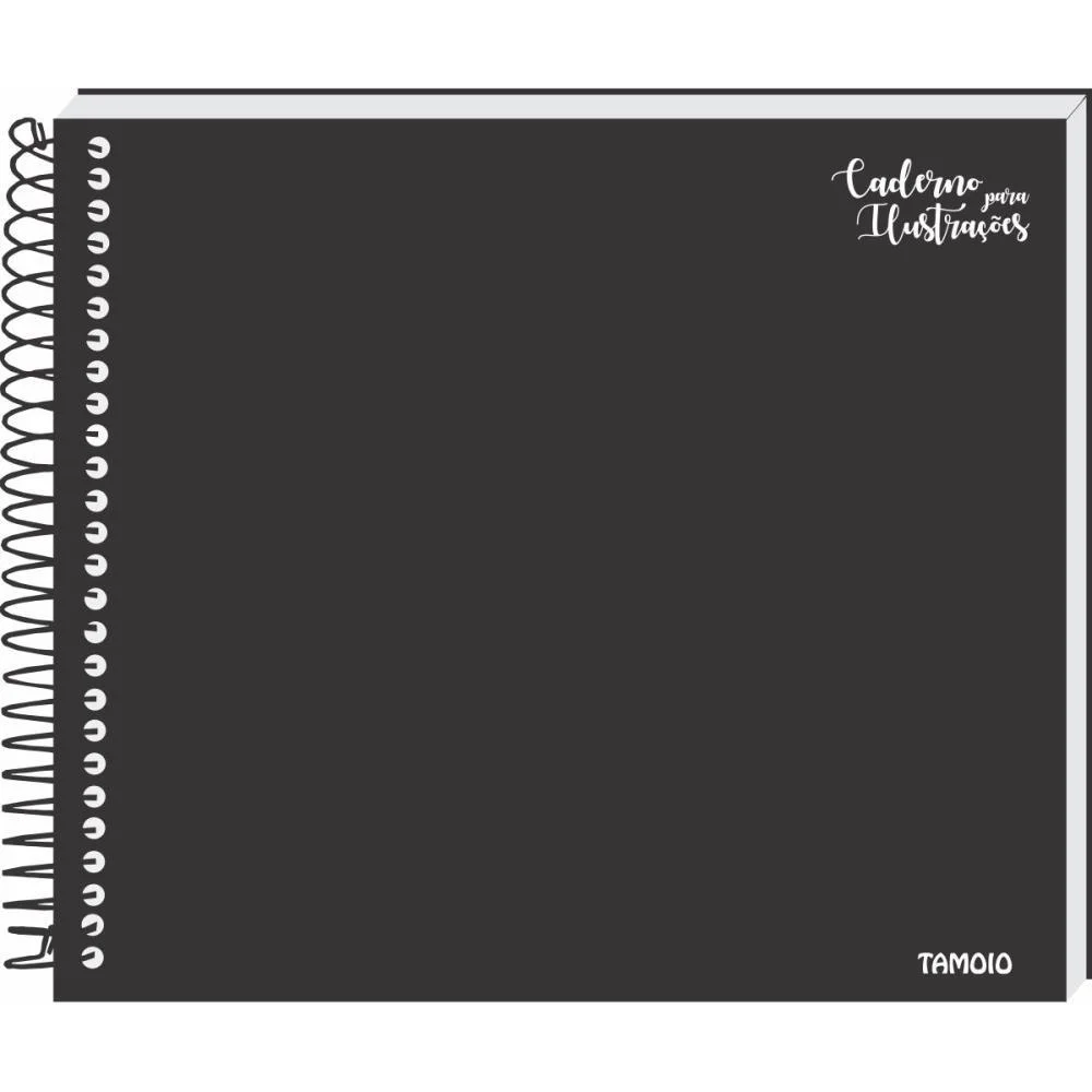 Caderno Desenho Tecnico Preto Esp 40F 150G 204X234Mm Tamoio (Pct.c/04) - imagem 2