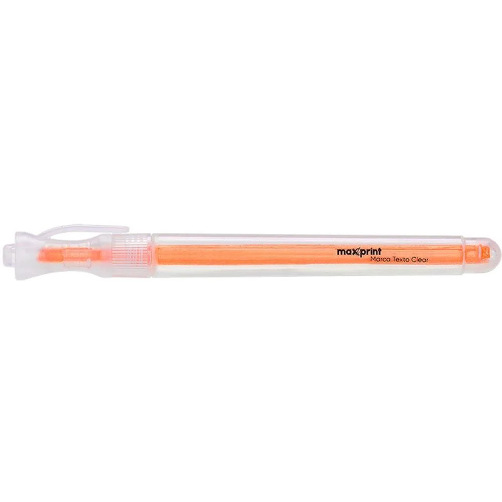 Caneta Marca Texto Clear Laranja Maxprint (Cx.c/12) - imagem 3
