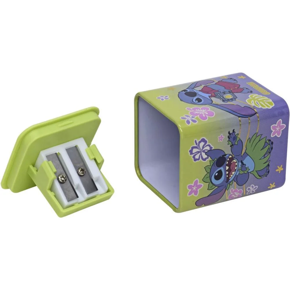 Apontador Com Deposito 2 Furos Stitch Quadrado Metalico 4Mod Molin C/ 12 Unidades - imagem 3