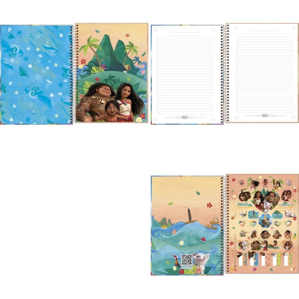 Caderno 01X1 Capa Dura Moana 80Fls Tilibra (Pct.c/04) - imagem 4