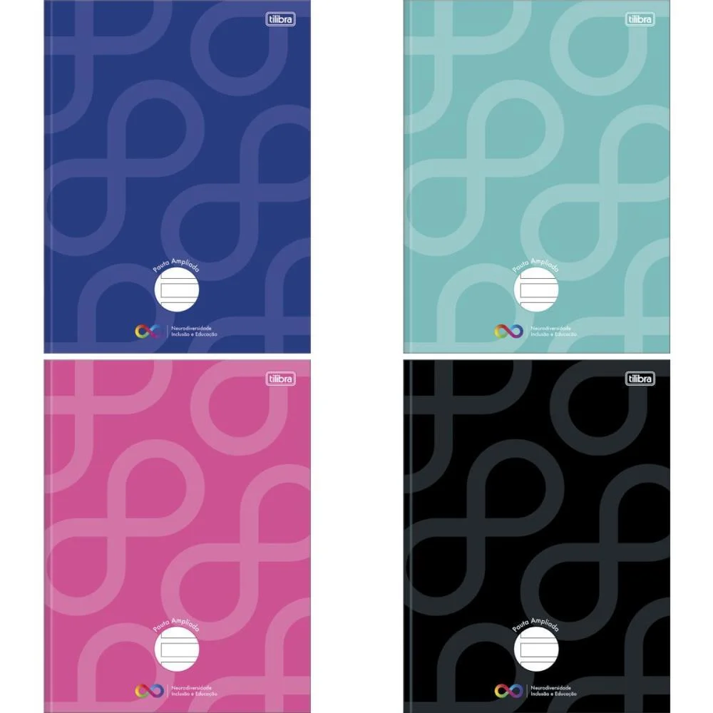 Caderno Brochurao Capa Dura Neuro 80Fls Pauta Ampliada Tilibra (Pct.c/05) - imagem 4