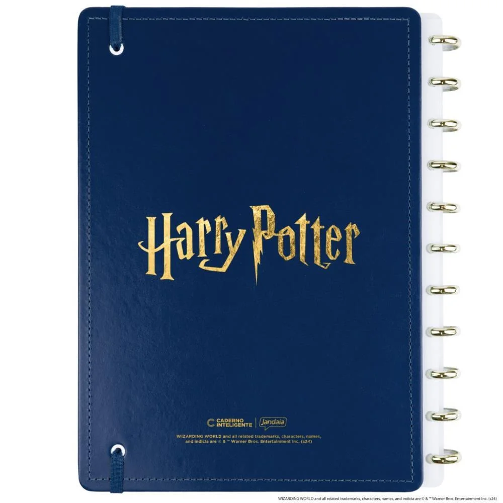 Caderno Inteligente Grande Harry Potter Azul 80Fls Caderno Inteligente - imagem 5