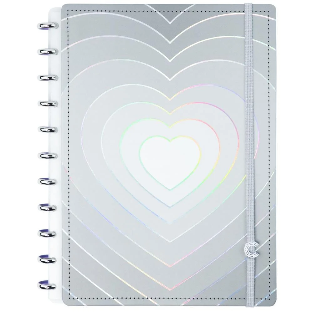 Caderno Inteligente Grande Grey Love 80Fls 215X280Mm Caderno Inteligente - imagem 3