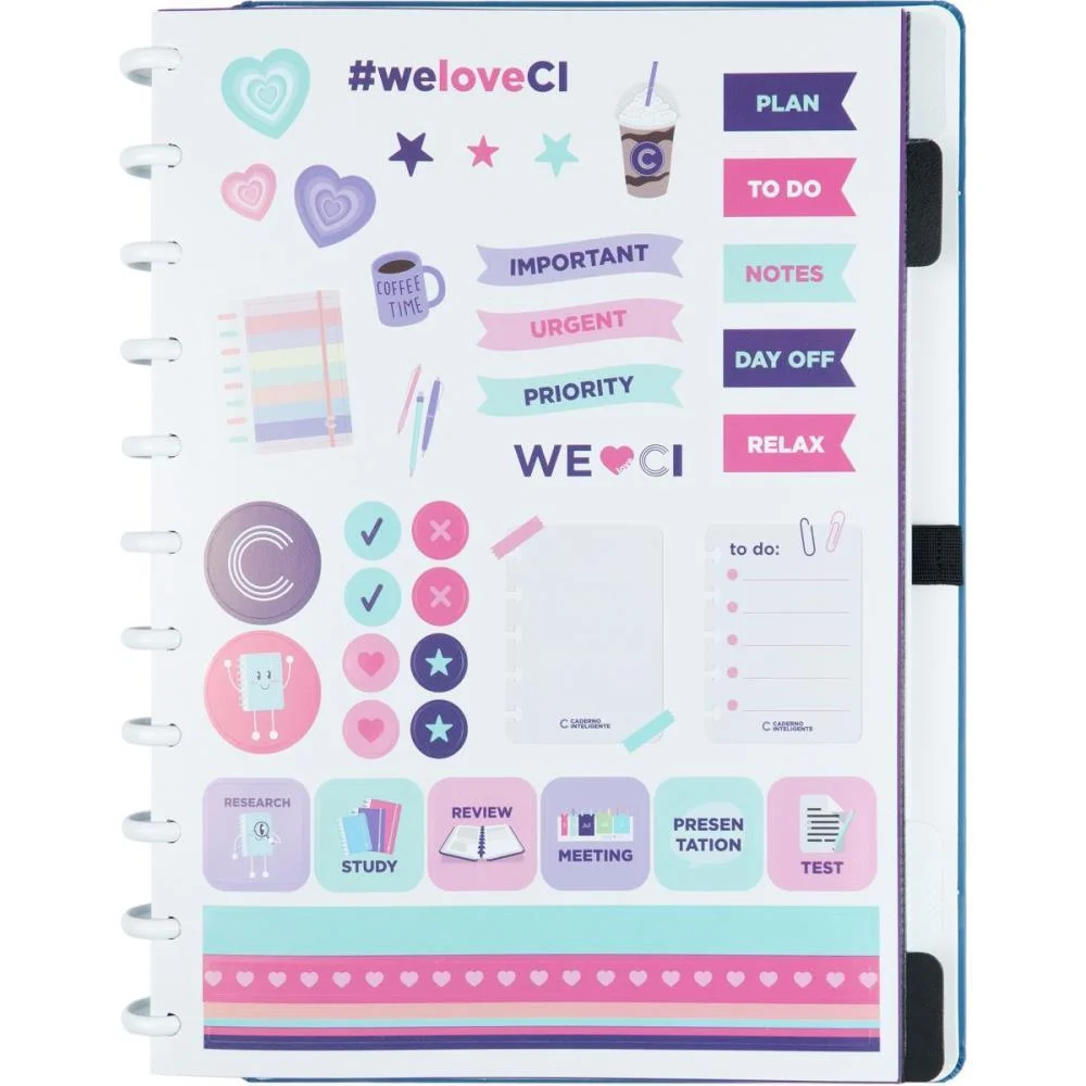 Caderno Inteligente Grande Deep Blue 80Fls 215X280Mm Caderno Inteligente - imagem 4