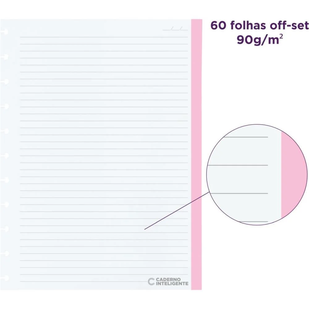 Caderno Inteligente Refil Grande Colorcode 90G 60Fls Caderno Inteligente (Pacote) - imagem 4